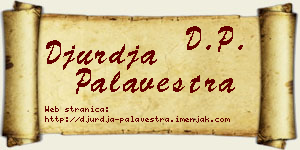 Đurđa Palavestra vizit kartica
